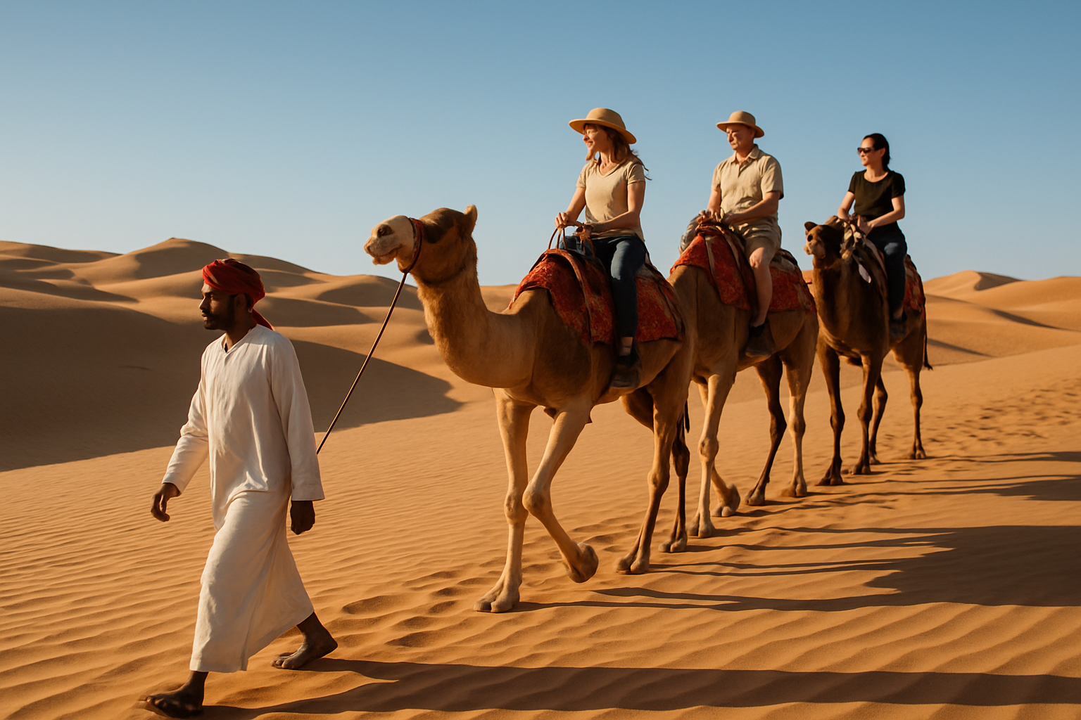 Desert safari adventure with camel riding